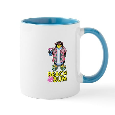 

CafePress - BEACH BUM PENGUIN Mugs - Ceramic Coffee Tea Novelty Mug Cup 11 oz