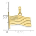 thumbnail image 3 of 10K American Flag Charm, 3 of 4