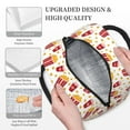 thumbnail image 3 of Fotbe Popcorn Pattern Lunch Bag, Insulated Lunch Box, Small Leakproof Cooler Food Lunch Containers Reusable High Capacity Lunch Tote Bags for Work, Travel, Outdoor, 3 of 6