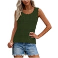 thumbnail image 5 of UAMVSH Womens Crochet Tank Tops Summer Sleeveless T Shirt Hollow Out Casual Crewneck Knit Sweater Vest Vacation Outfit, 5 of 7