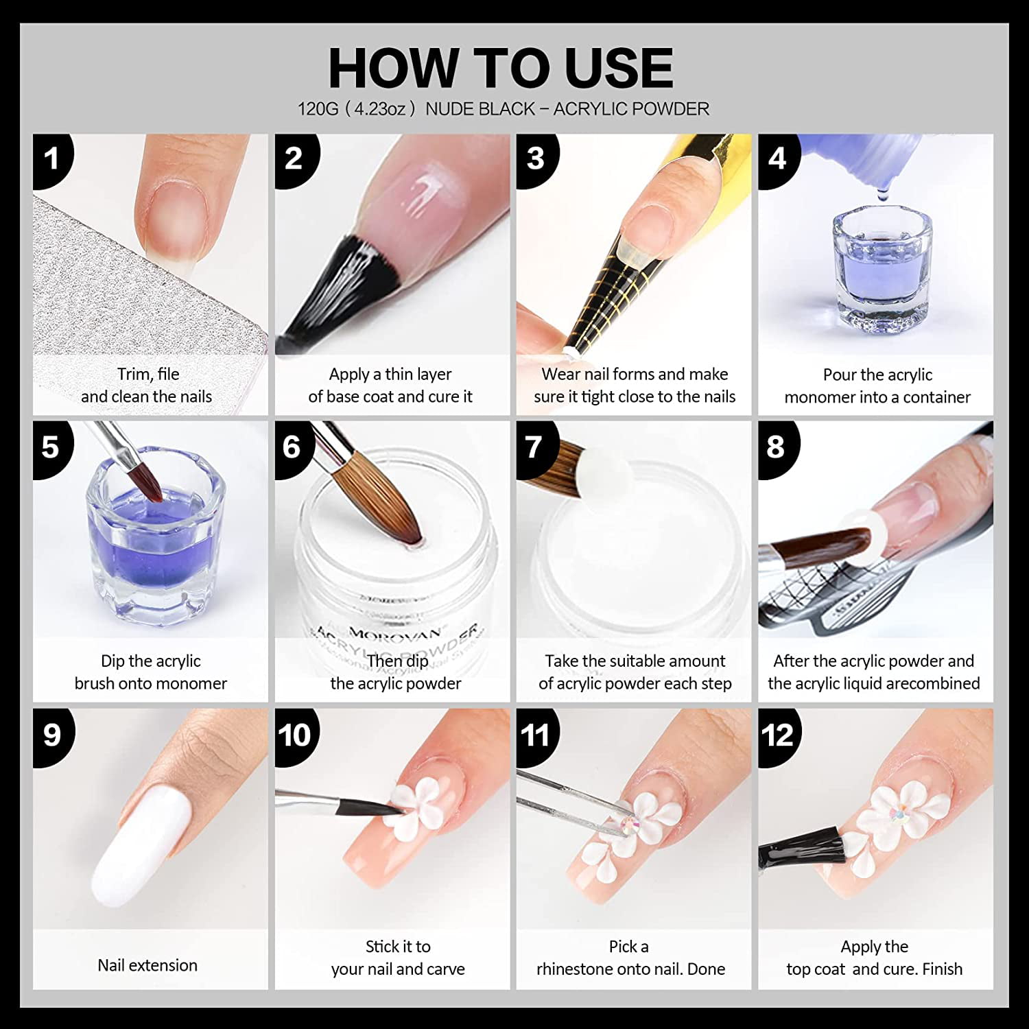 Here's a tip for curing Black Acrylic Powder faster! 🖤💨 ✨ Full video  tutorials on : nailcareereducation 🤍 Follow for more nail tips  and, By Nail Career Education