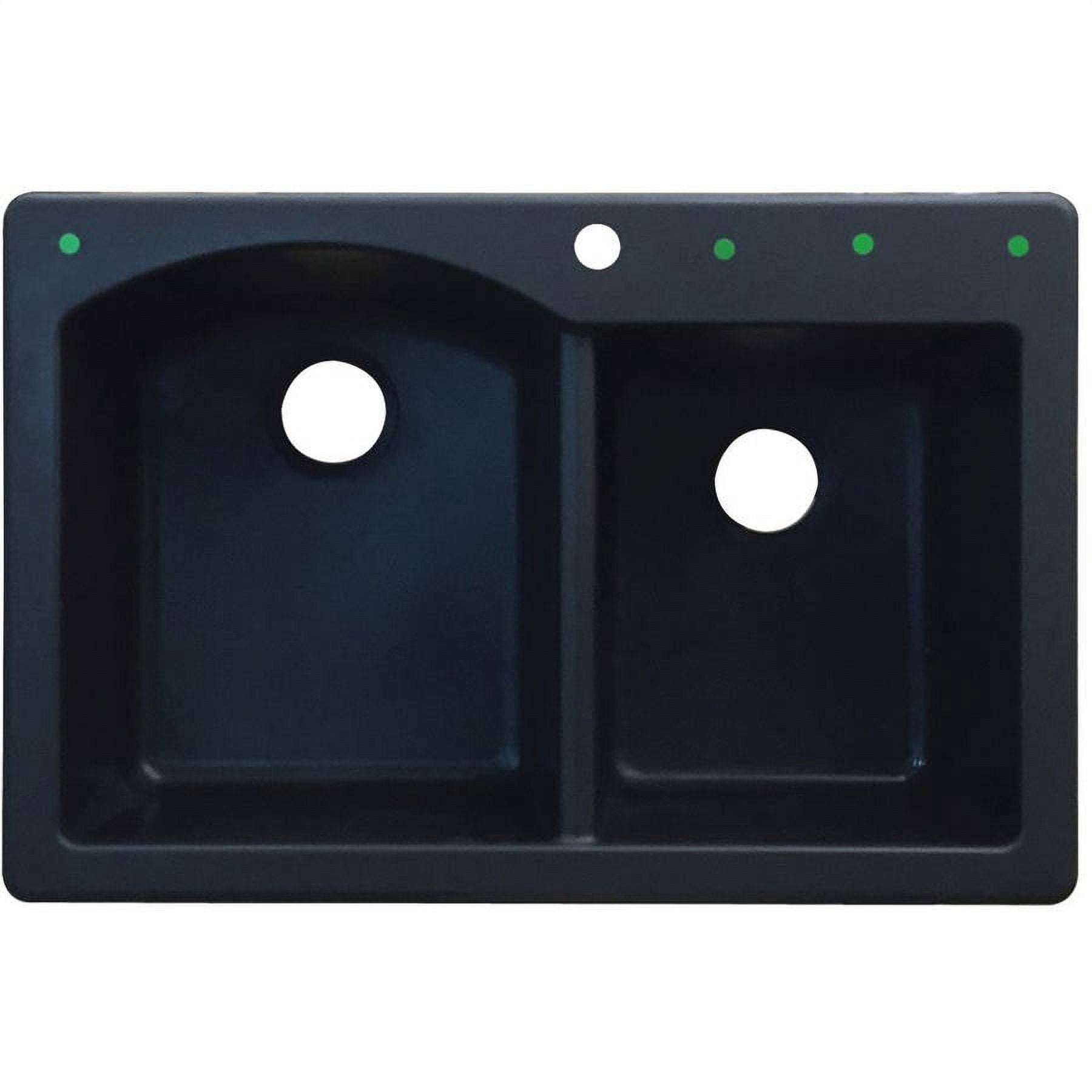 Transolid 33" x 22" Top Mount Aversa Granite Kitchen Sink, Available in Various Colors