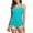 Blue, variant on Women's Cotton Scoop Neck Camisole Racerback Tank Tops With Shelf Bra