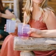thumbnail image 5 of Silipint: Silicone 12oz Stemless Wine Glasses: 4 Pack - 2 Hippie Hops & 2 Arctic Sky - Flexible, Unbreakable, Hot/Cold, 5 of 8