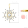 thumbnail image 3 of ANGARA Lab Grown Diamond Sunburst Pendant for Women in 14K Yellow Gold (Size-4.5mm| Color-F-G| Clarity-VS) | April Birthstone, Anniversary, Jewelry Gift for Women | Lab-Grown Diamond Necklace, 3 of 8