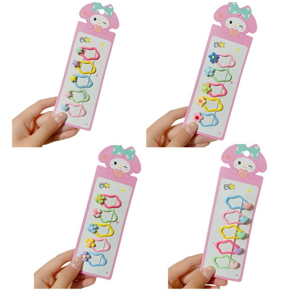 DESIGNICE 20Pcs Baby Hair Clips,2.73 X 1.95" Hair Pins,Candy Color Barrette Clips