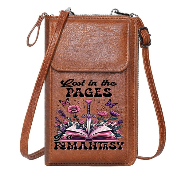 OIDERY Zipper Womens Wallet Ladies Cell Phone Purse sword book floral Elegant Gift for Mother's Day Christmas Holiday Present