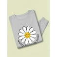thumbnail image 3 of Worry Less Smile More Sweatshirt Women -Image by Shutterstock, Female XX-Large, 3 of 4