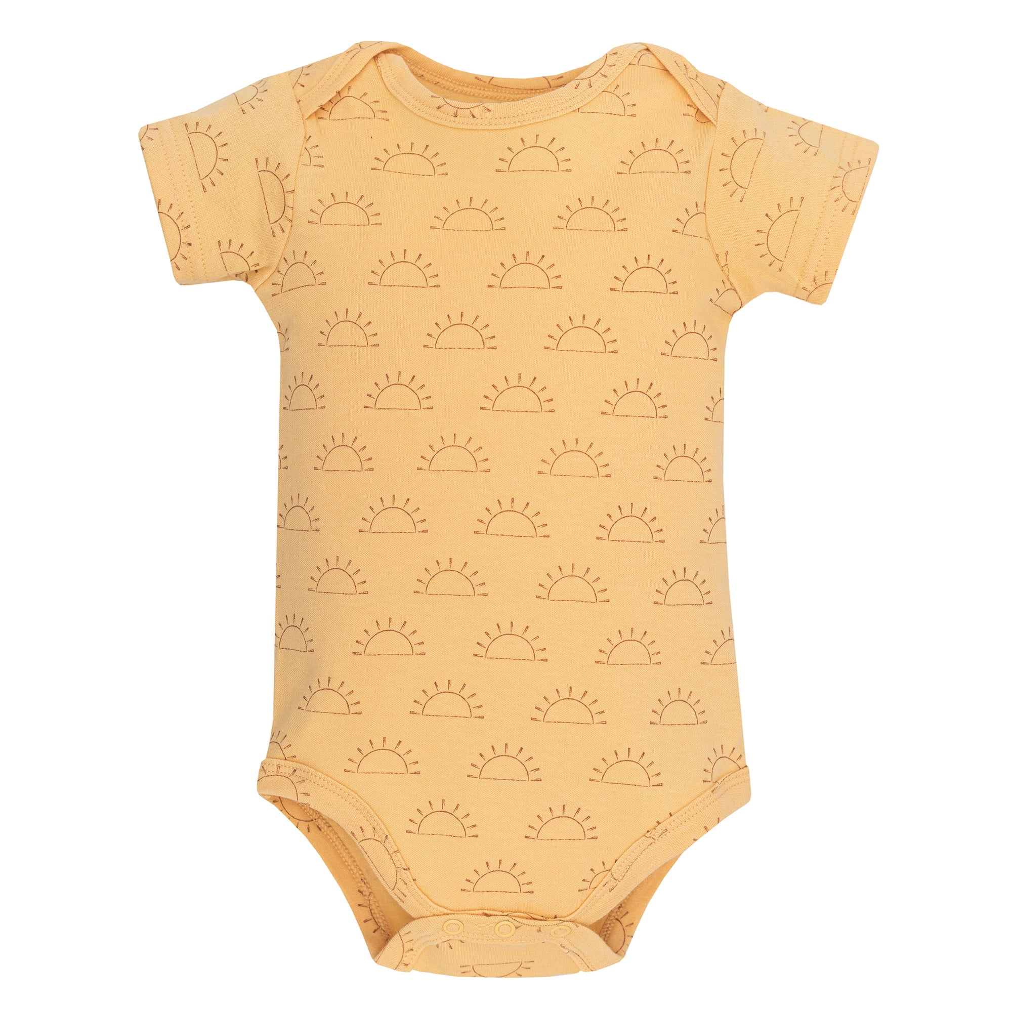 Hudson Baby Infant Boys Cotton Bodysuits 5-Pack, Desert Cactus, 9-12 Months