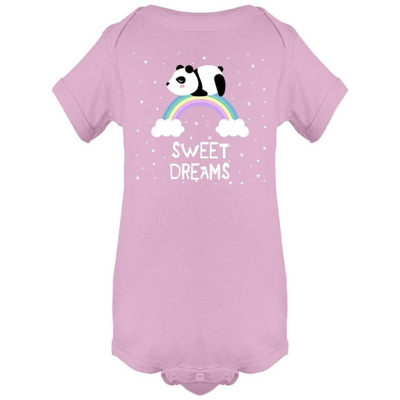 Panda On Rainbow: Sweet Dreams Bodysuit Infant -Image by Shutterstock, 6 Months