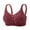 Brick Red, variant on UngA Seamless Bras for Women Front Closure Push up Bra No Underwire Front Opening Bra with Snaps Breathable Comfort Bras Light Yellow,XL