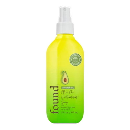 FOUND Avocado Oil All-in-One Heat Protectant Spray, 5 fl (Best Heat Protectant For Fine Hair 2019)