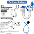 thumbnail image 5 of 3/4 Inch Condensate Collector, PVC U-Shaped Collector for HVAC Air Conditioners, Effectively Drains Condensation Water, 5 of 5