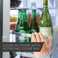 thumbnail image 3 of GE Profile 22.1 Cu. Ft. Counter-Depth French-Door Refrigerator with Door In Door Design Stainless Steel - PYD22KYNFS, 3 of 9