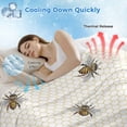 thumbnail image 3 of Yellow Bees Cooling Blanket,Lightweight Breathable Summer Throw Blanket with Double Sided Cold Effect,Honeybee Geometric Hive Simple Pastoral Picnic Blankets Bed Sheet for Hot Sleepers 50"x60", 3 of 8