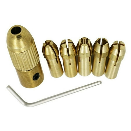 

BCLONG 7 pieces/set 2.35-5.05 mm brass mini drill chuck metal drill chuck adapter