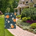 thumbnail image 2 of Yayeee Garden Flag 28" x 40" Double Sided Outdoor Yard Lawn Holiday Decorations, Green Floral Oranges, 2 of 6