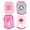 Pink, variant on Printed Pet Outfit , 4-Pack Dog Shirts for Small Dogs - Adorable Vest Clothes Featuring Love Heart, Watermelon, and Crown Prints