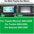 thumbnail image 2 of Car Stereo Radio for Toyota 4Runner 2003-2009, for Tundra 2003-2006, for Sequoia 2003-2007,Support Carplay& Android Auto, Bluetooth&Voice Control, Back-up Camera& Steering Wheel Control,GPS,FM Radio, 2 of 7