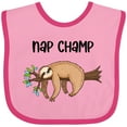 thumbnail image 3 of Inktastic Nap Champ Cute Sleeping Sloth Boys or Girls Baby Bib, 3 of 4