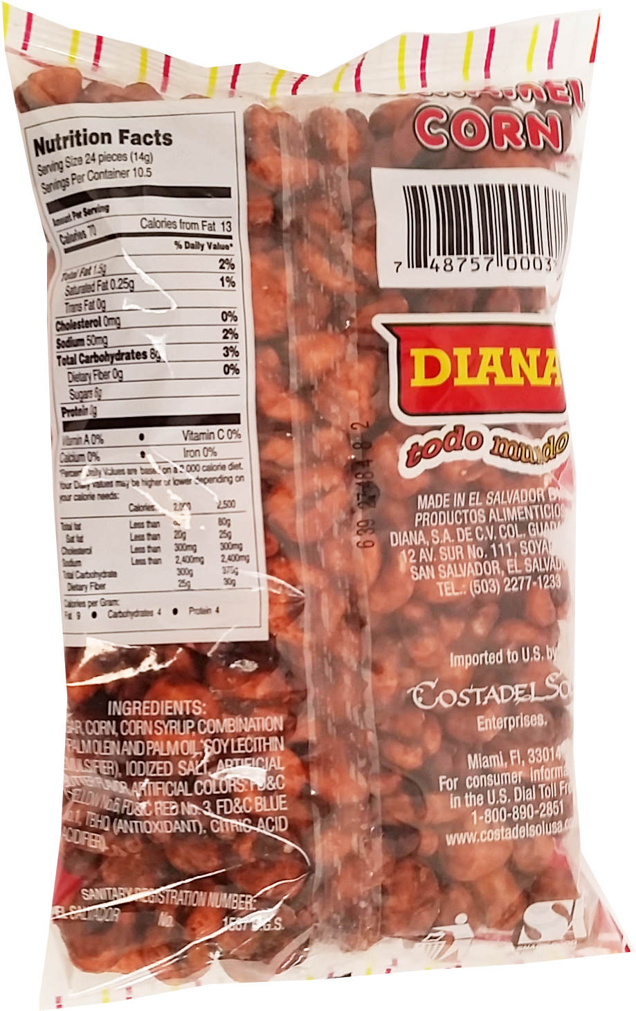 Prodiana Caramel Corn Snack 5.18 oz - Alboroto (Pack of 24) - image 2 of 2