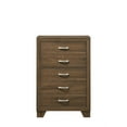 thumbnail image 4 of Nmkwnr 5 Drawer Dresser with Handle, Wood Chest of Drawer for Living Room, Bedroom, Brown, 4 of 7