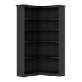 thumbnail image 6 of EuKer 5 Tier Corner Bookcase, L-Shaped Bookshelf with Large Storage Capacity for Living Room, Bedroom, Office (Full Panel, Black), 6 of 9