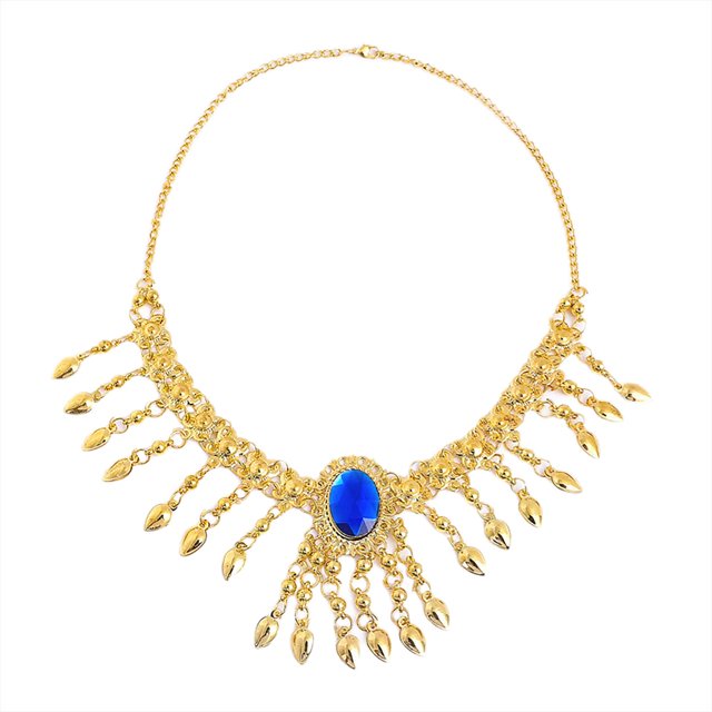 Diadema Zulema Tocado de danza del vientre Joyería gitana Tribal con borla Mujer