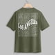 thumbnail image 5 of Camiseta gráfica con hombros caídos para mujer: camiseta informal con estampado de letras novedoso, corte holgado y múltiples tallas., 5 of 5
