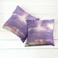 thumbnail image 2 of Ambesonne Landscape Throw Pillow Cover 2 Pack, Romantic Cloudy Sky, 18", Purple White, 2 of 6