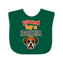 Inktastic Boxer Dog Lover Pet Owner Boys or Girls Baby Bib