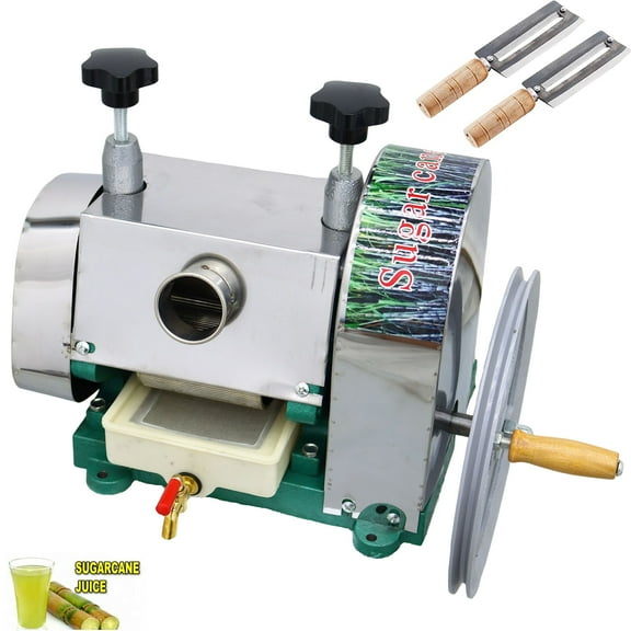 INTSUPERMAI Commercial Manual Sugar Cane Ginger Sweet Sorghum Masticating Juicer Press Two Knives