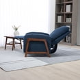 thumbnail image 2 of Upholstered Accent Lounge Arm Chair, Modern Home Theater Seatting Single Adjustable Reading Chair with Thick Seat Cushion and Backrest for Living Room Bedroom (Navy), 2 of 8