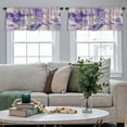 thumbnail image 5 of LALILO Kitchen Curtain Valance Christmas Scene Snowfall Rod Pocket Window Curtain 52"x 18" Set of 2, 5 of 7
