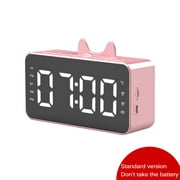 Multifunction Clock Bluetooth Speaker Alarm Clock Snooze Wireless Desktop Clock Subwoofer For Sleep Work Offices Beds