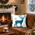 thumbnail image 7 of Xuniizn Christmas Pillow Covers 18x18 inch Xmas Decorations Soft Plush Faux Fur Wool Christmas Throw Pillow Cases Winter Holiday Decor for Sofa Living Room, 7 of 7