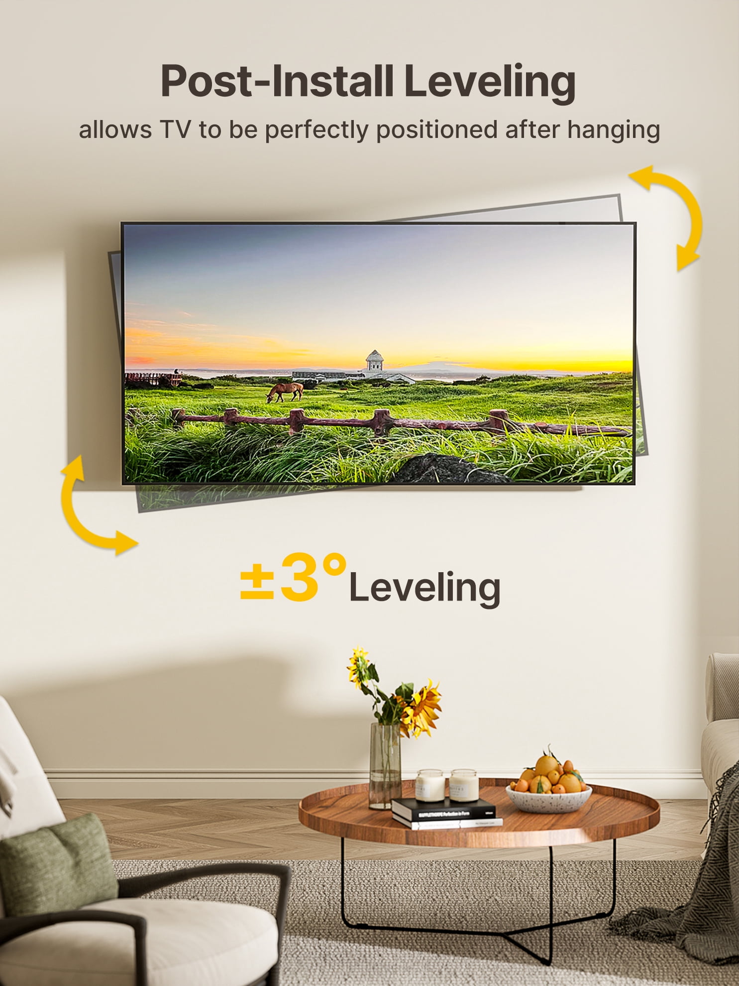 monTEK Extra Long Extension TV Wall Mount Bracket, 29" Long Arm for 23–65" TVs, VESA 400x400mm, 77 lbs Capacity