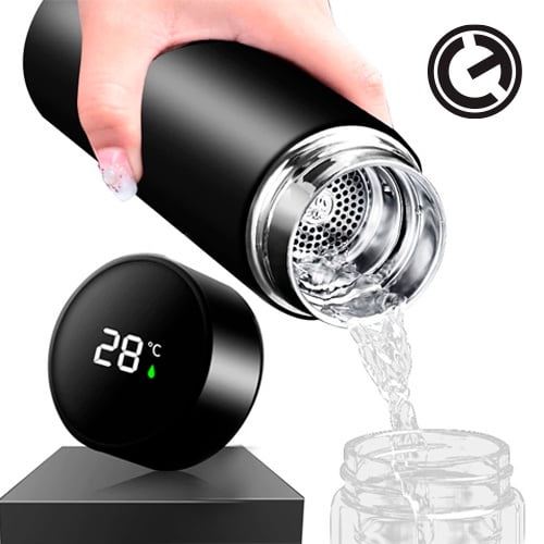 Termo Digital con Aislamiento Inteligente para Bebidas Calientes o Frias Acero Inoxidable Oficina Deportes Senderismo Genérico Vaso/Termo/digital
