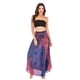 thumbnail image 2 of Falda bohemia larga estilo hippie de mujer Vestido gitano Boho Falda azul SM SunniMix Falda bohemia hippie larga, 2 of 8
