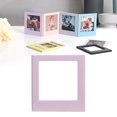 thumbnail image 2 of 4PCS Magnetic Pocket Picture Frame Double Sided Magnet Photo Frame Magnetic Fridge Frames for Fujifilm Instax Square Purple, 2 of 7