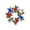 C, variant on Nkmbld Patriotic Wreath, 4th of July Wreaths, Independence Day Candle Holders Wreath Artificial Flower Candlestick Wreath for Party Table Decoration