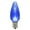 Blue, variant on Vickerman C9 Transparent Plastic LED Blue Dimmable Bulb, E17 Nickel Base, 25 per bag