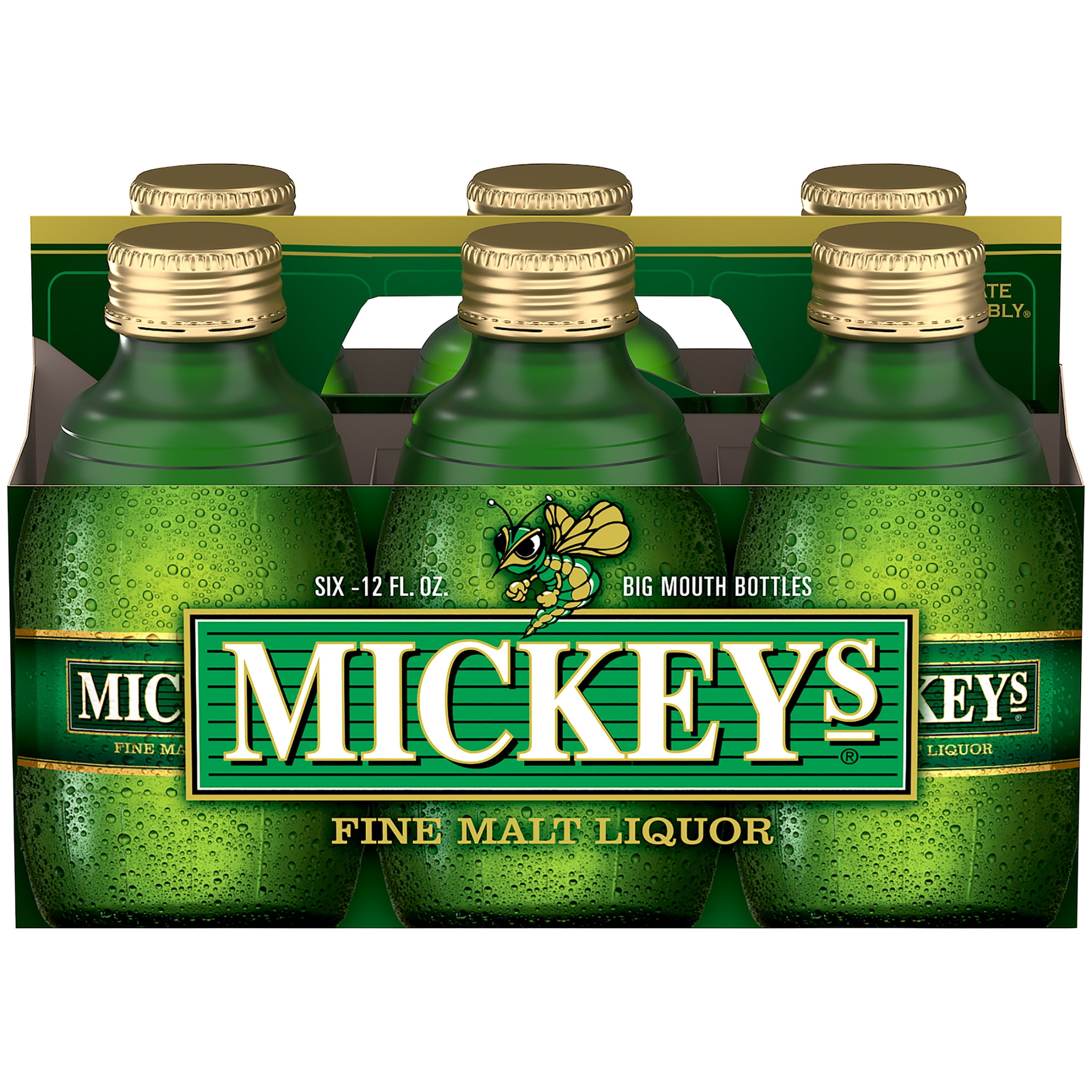 Mickey's Beer, 6 Pack, 12 fl oz Glass Bottles, 5.6% ABV