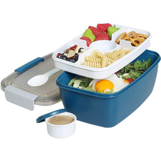 Cooking Concepts 5-Section Lunch Trays For Kids ,10x10 Microwave Dishwasher  safe and BPA Free assorted colors