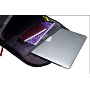 Case-It The Classic Laptop Backpack, W/Bungee Cord Detail, Pink/Purple (BKP-503-Pink/Purple)