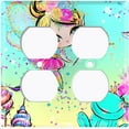 thumbnail image 3 of Metal Light Switch Plate Cover Royal Fairytale Fairy Frog FRY003, 3 of 13