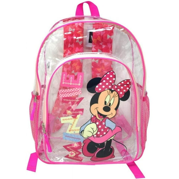 Mochila Disney Minnie Mouse transparente 16 para niños mayores de 3 años