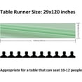 thumbnail image 6 of 6 Pieces Mint Chiffon Table Runner 12x118 Inches for Wedding Reception Rustic Birthday Party Decorations, 6 of 7