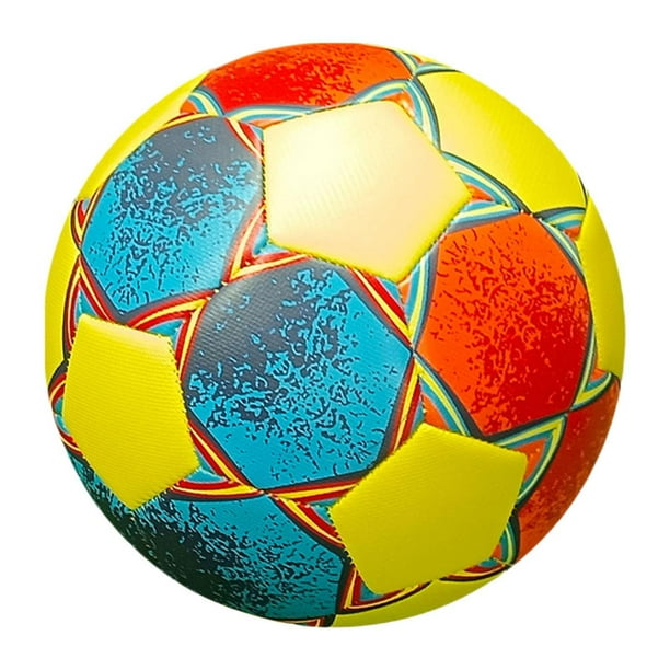 Balón de fútbol tamaño 5, balón de partido oficial, equipo de entrenamiento de fútbol portátil, fútbol Amarillo