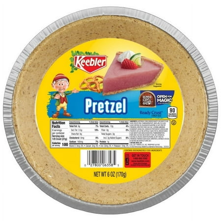 KEEBLER Crust, Pretzel, 9 inch Diameter Tin, 6oz